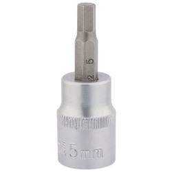 Draper Expert 16283 3/8&quot; Sq. Dr. Socket with Hexagonal Bit (5mm)