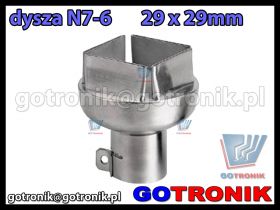 Zapasowa dysza N7-6 29x29mm do stacji HOT-AIR ZD-912 ZD-939