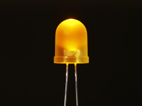 Adafruit Diffused Yellow 10mm LED (25 pack)