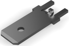 Faston plug, 6.35 x 0.81 mm, L 18.03 mm, uninsulated, straight, 1217169-1