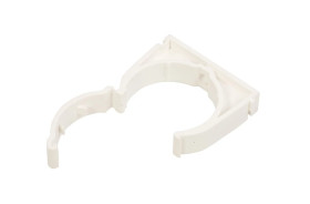 Uchwyt zamknięty do rur 47mm biały UZE-47 /50szt./
