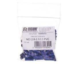 Nasuwka całkowicie izolowana NCI 2,8-2,5/0,5 PCV E10KN-03010302201 /100szt./