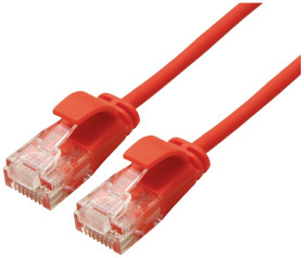 kabel LAN Roline 21.15.3914, 1 szt., RJ45, CAT 6a, U/UTP, 1.50 m, czerwony (czysty)