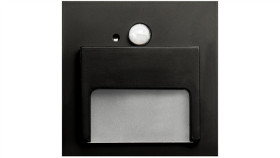 Oprawa Ontario Pir Czarna 1,5W Zimna 12V Dc 9 Led Smd 3014 Kwadrat Do Puszki...