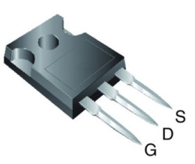 MOSFET Typ N-kanałowy 14 A TO-247 500 V Rozszerzenie 3-pinowy Otwór przelotowy 190 W Vishay 0.4 Ω IRFP450PBF