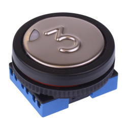 LPI5112R1K21703 APEM '3' Red 12V illuminated Large Actuator Push Button Switch IP53