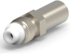FME jack 50 Ω, RG-58C, RG-76, RG-141A, Belden 9907, KX-15, URM-43, crimp connection, straight, 1-1337552-0