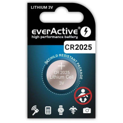 Bateria CR2025 3V everActive, blister