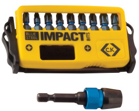 Zestaw końcówek do wkrętaka Phillips, Pozidriv l. elementów: 10 rozmiar: PH2, PZ1, PZ2, PZ3 Zestaw końcówek udarowych CK