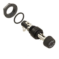 Oprawa bezpiecznikowa montowana w tablicach Montaż panelowy rozmiar: 5 x 20mm 16A 250V ac Szybkozłącze, końcówka