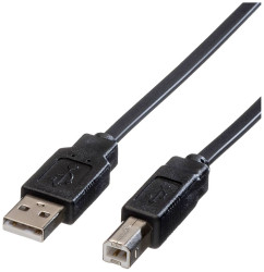 Płaski kabel ROLINE USB 2.0 do notebooka, typ AB, 0,8m