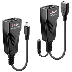 LINDY 43390 USB 2.0 Type C Cat.6 Extender 100m via RJ45 network cable