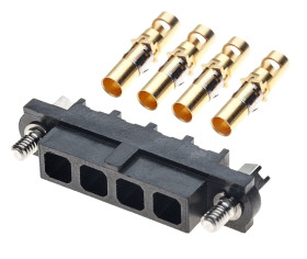 Gniazdo PCB 4 -pinowe raster: 4mm typu płytka – płytka Proste Montaż na kablu