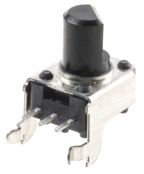 Potencjometr 20kΩ typ Obrotowy Alps Alpine średnica wału 6 mm 0.05W długość wału 15mm Otwór przezierny