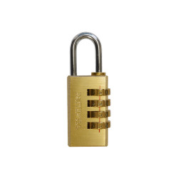 Faithfull NL11 Brass Combination Padlock 20mm