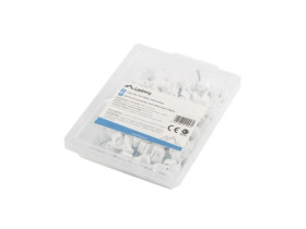 Uchwyt do przewodów 7mm biały /pudełko 100szt./ ORG01-CC70-102