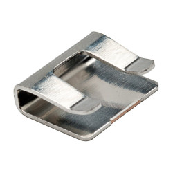 Spinka do kabli 1mm 5.00 x 4.00 x 1.50mm materiał: Stop miedzi cynowany Srebrny Zacisk uziemiający