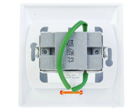 AKCENT Łącznik świecznikowy z podświetleniem biały ŁP-2AS/00