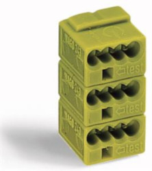 Socket terminal block, 4 pole, 0.5-1.0 mm², clamping points: 16, gray, clamp connection, 7 A, 243-744/000-007