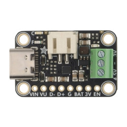 BQ25185 USB/DC/Solar Charger - moduł z ładowarką Li-Ion/Li-Po i przetwornicą 3,3V