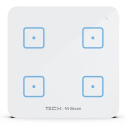 SINUM WS-04 Włącznik czteropolowy kolor biały