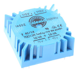 Płyta montażowa 2 x 15V ac 115 V ac, 230 V ac 3.2VA 2-wyjściowy Płytka drukowana