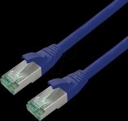 21453243 Patchkabel Cat.6a S/FTP (PiMF), blau, 3 m