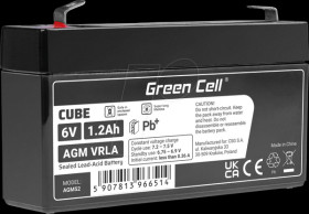 AGM52 Rechargeable lead-fleece battery, AGM, 6 V, 1.2 Ah