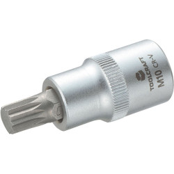 Toolcraft 1/2&quot; Drive Socket With Spline Bit M10