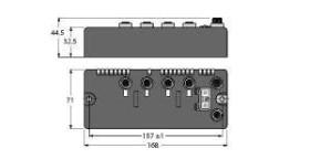 Stacja fieldbus Turck BLCDN-4M12L-2AI-TC-2AI-TC 6811042 1 szt.
