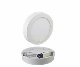 Panel LED okrągły natynkowy 12W-biały neutralny