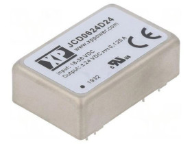 Przetwornica DC/DC 6W 18-36VDC / 24VDC -24VDC JCD0624D24