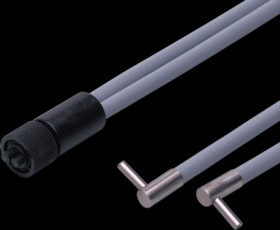 E20493, Through-beam sensor, Sensing head diameterinfrared light, Lens type standard, (28 x 21)...(