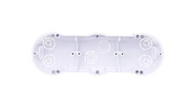 Puszka Podtynkowa Potrójna 60Mm Regips Biała Pkw-3 13.73