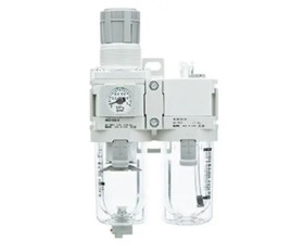 Smarownica z reduktorem i filtrem, Automatyczny, G 1/4, 5μm, AC30A, SMC