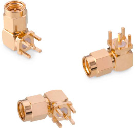 Złącze koncentryczne Montaż na płytce drukowanej Męski typ złącza Złącze SMA 18GHz Lutowane