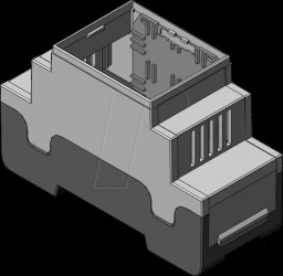 449-320-60 apraRail DB 2 modules, ventilated, open