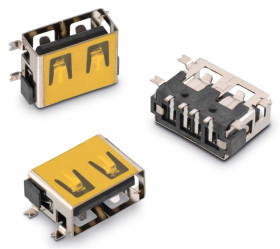 Złącze USB A Montaż powierzchniowy Żeński 2.0 ,1-portowe