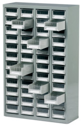 Szafa stalowa, kolor: Szary, materiał: , materiał: stal, 937mm x 586mm x 222mm, RS PRO