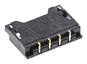 Listwa stykowa PCB 4-pinowe Pico-Ezmate raster: 1.2 mm Prosty 1-rzędowe Molex Powierzchnia 50 V W osłonie