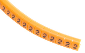 Oznaczniki kabli Zatrzask RS PRO zakres 4 → 5mm ilość 100