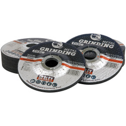 Sealey PTC115G12 Grinding Disc &#xD8;115 x 6mm &#xD8;22mm Bore - Pack of 12