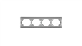 Logo Ramka Pozioma Poczwórna Srebrny Metalik 7Lrh-4