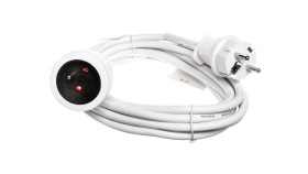 Kabel Przedłużający (Przedłużacz) 3M Biały 1X230v H05vv-F3g1,5 1168434