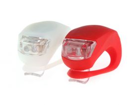 Lampki rowerowe silikonowe przód + tył