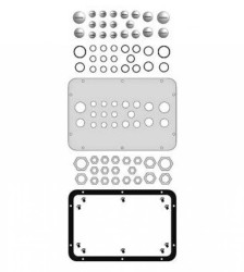 Płyta dławicowa WSA z kołnierzem do typu C, 20 wejść