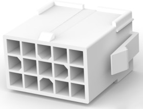 Socket housing, 15 pole, pitch 4.2 mm, straight, natural, 172334-1