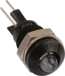 Signal light, yellow, 30 mcd, Mounting Ø 8 mm, pitch 2.54 mm, LED number: 1, 2665.8073