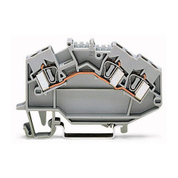 WAGO 781-651 3-conductor Through Terminal Block for Ex i Applications Blue