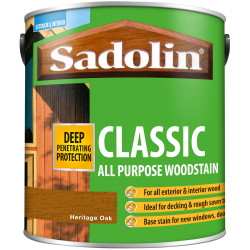 Sadolin 5090980 Classic Wood Protection Heritage Oak 2.5 litre